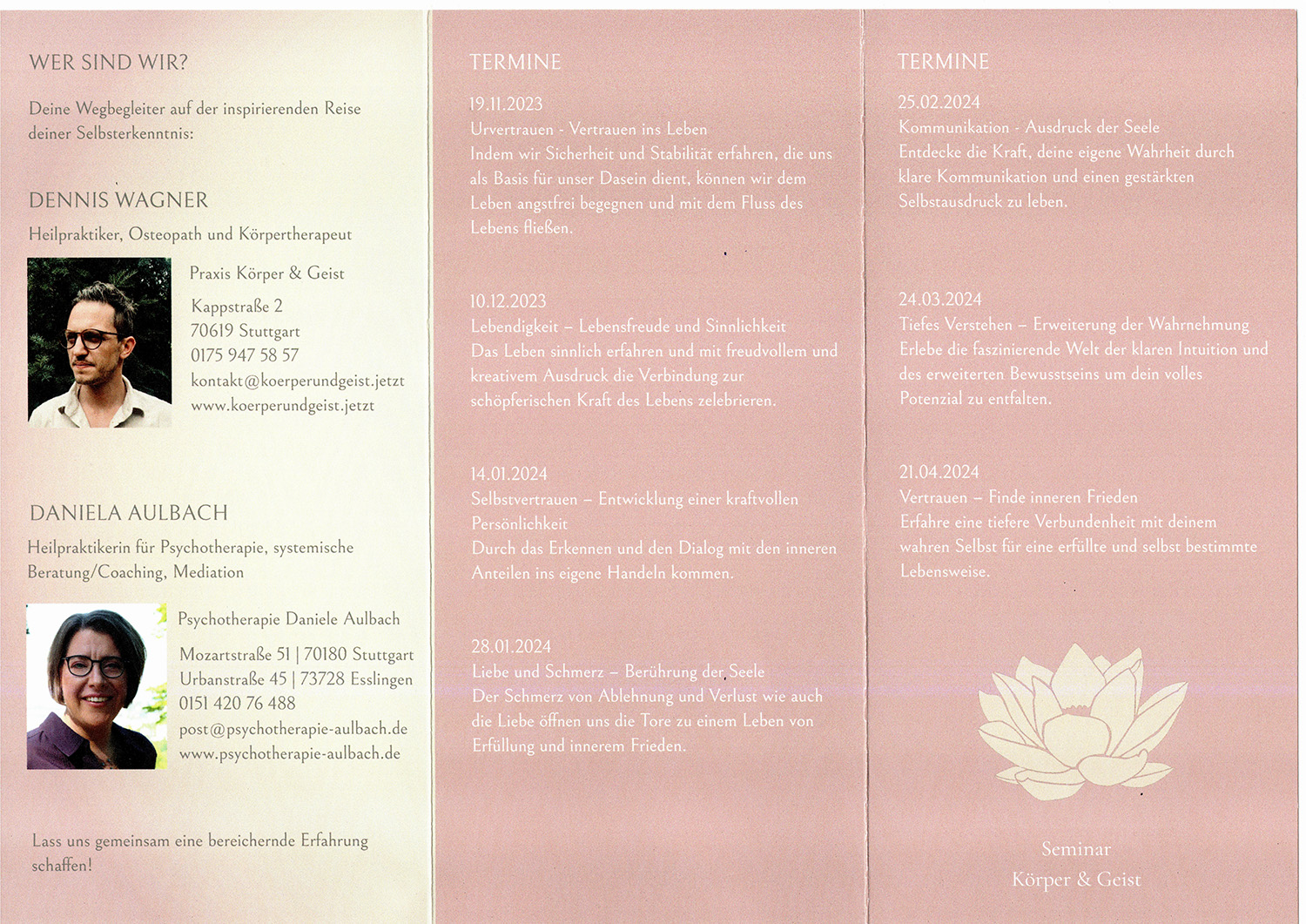 02_Flyer Seite 2 600 dpi Seminar-Körper und Gesit-Daniela Aulbach-Psychotherapie-Nov23